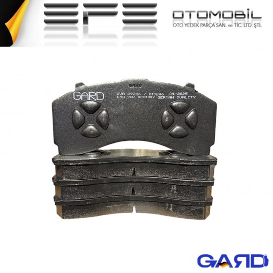 Gard WVA 29246 Mercedes Actross Yeni Model Arka Disk Fren Balatası