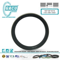 GACU 11873-MASSEY FERGUSON DÖNER MİL YAĞ KEÇESİ GACU KEÇE 165x195x16/18 NBR/KASET