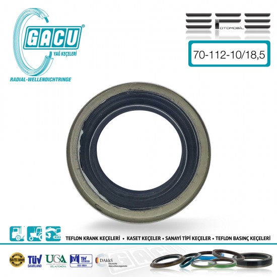 Gacu 11946 Mitsubishi Canter 635 Arka Teker İç Keçe 70x112x10/18,5