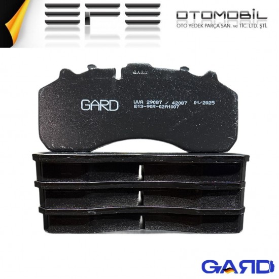 Gard WVA 29087 Mercedes-Man Tga Disk Fren Balatası